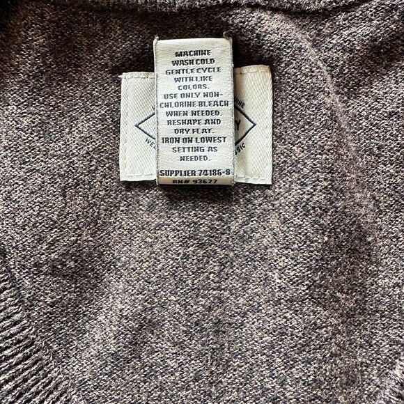 VTG Style V Neck Pullover Sweater Grunge Kurt Cobain XXL Skater Heritage Preppy - Picture 6 of 7